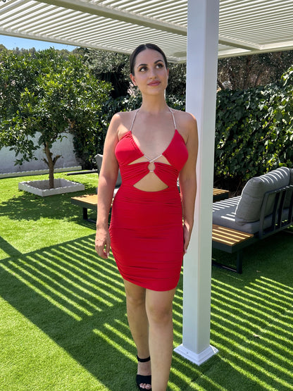 VESTIDO JOYA ROJO